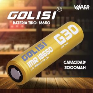 Batería Golisi G30 18650 3000mah