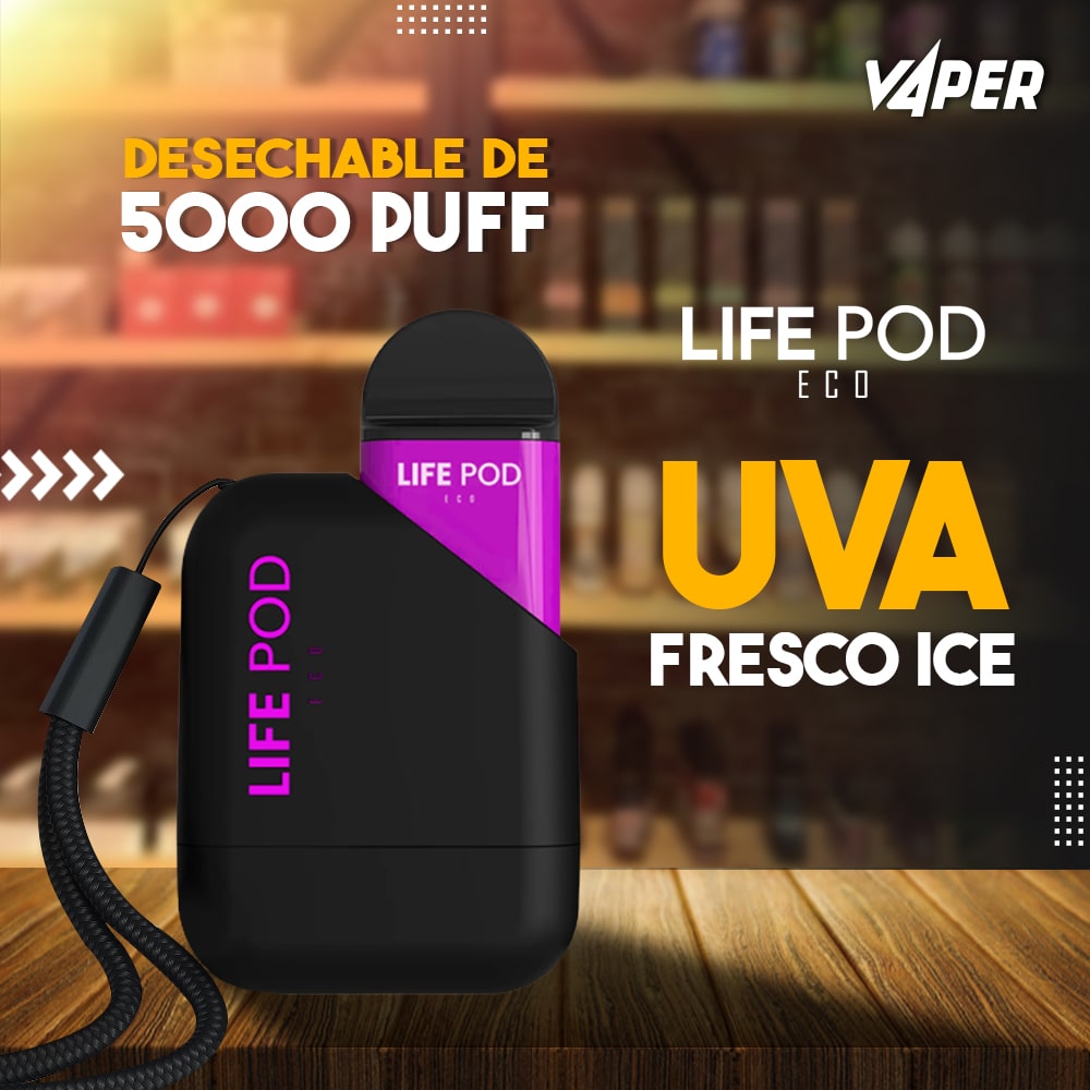 Life Pod Eco KIT Grape Ice 5% (5000 Puffs)