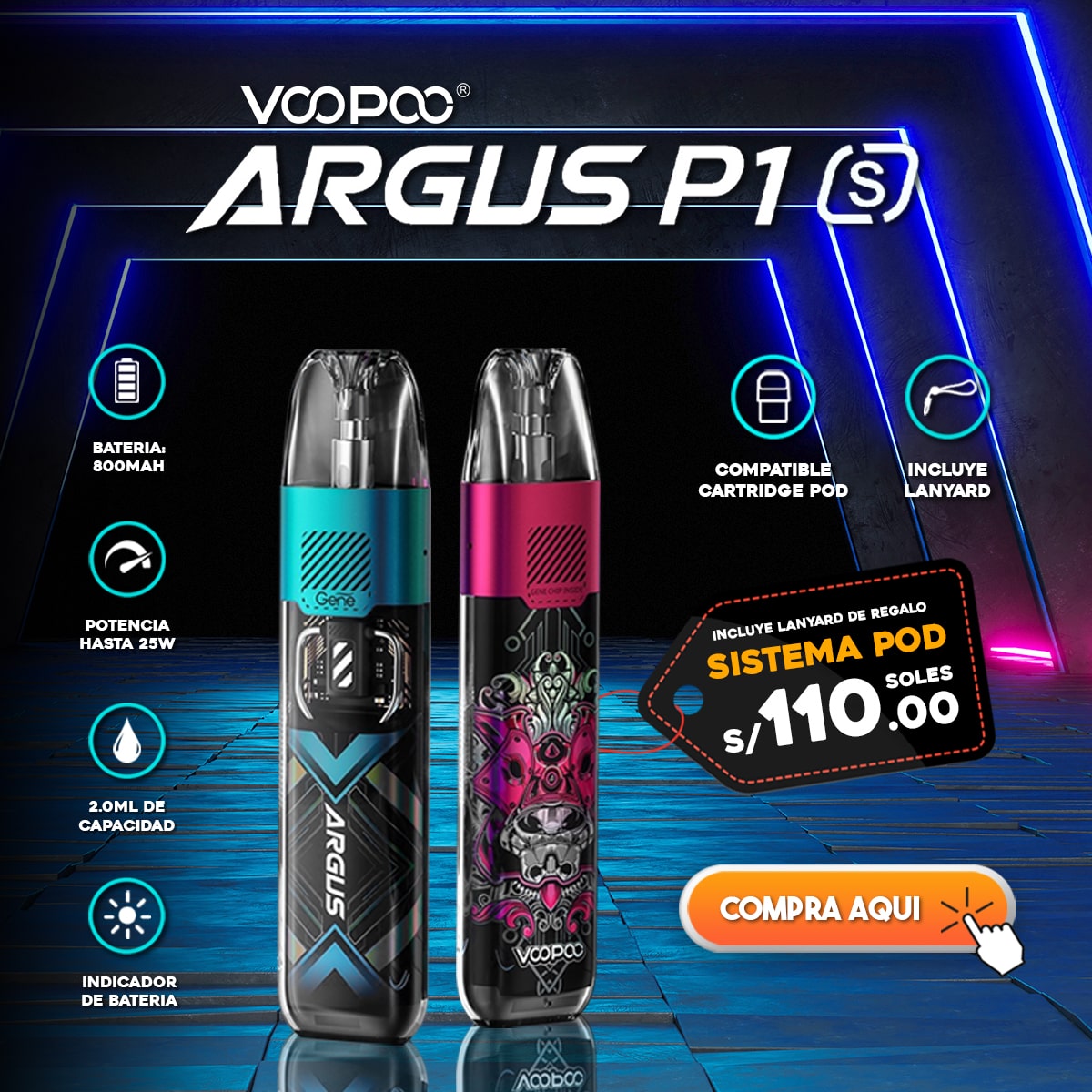 Voopoo Argus P1 S Pod Kit 4vaper.com
