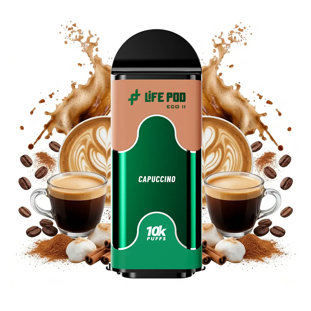 Life Pod Eco II Cartucho Capuccino 5% (10,000 Puffs) - 4vaper.com