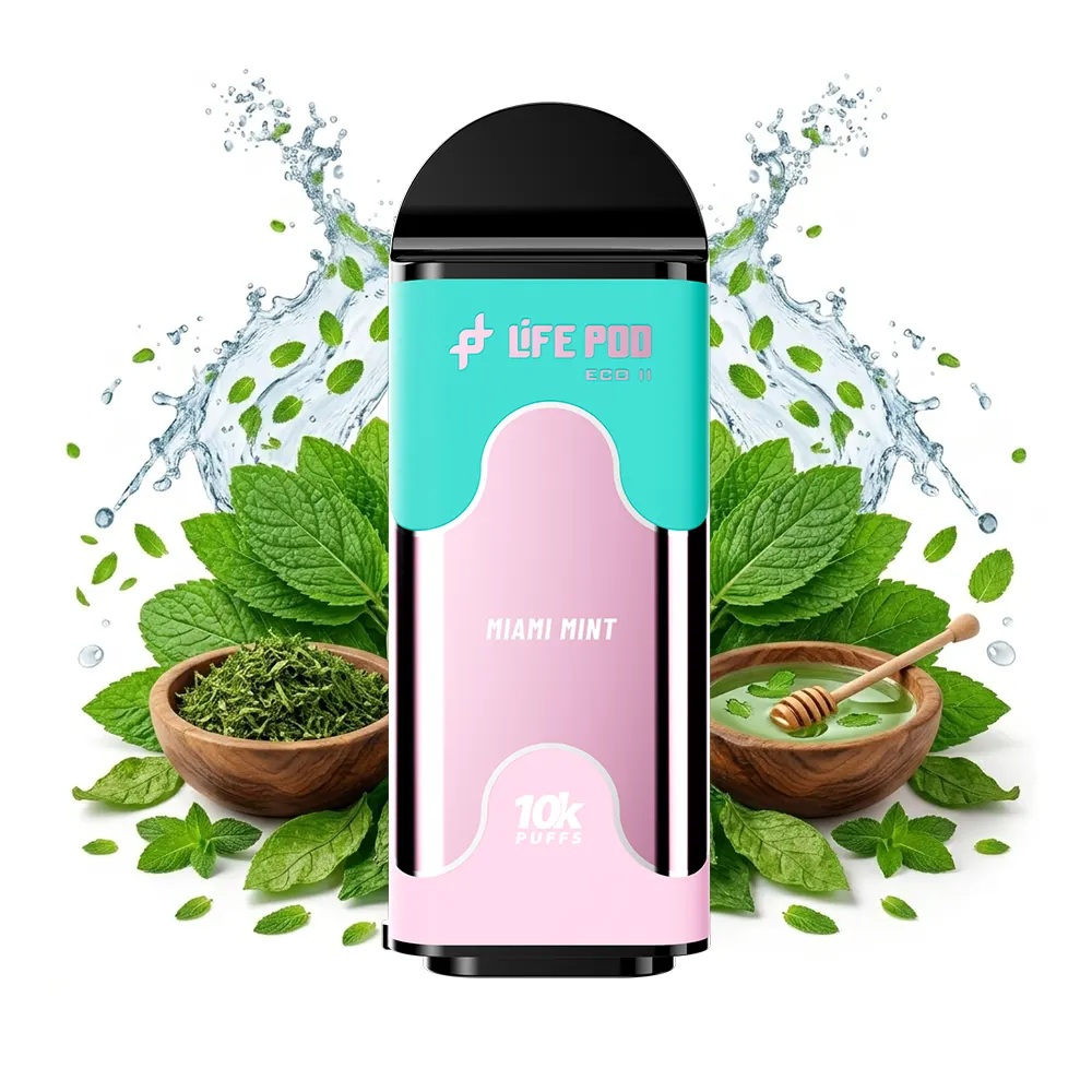 Life Pod Eco II Cartucho MIami Mint 5% (10,000 Puffs) - 4vaper.com