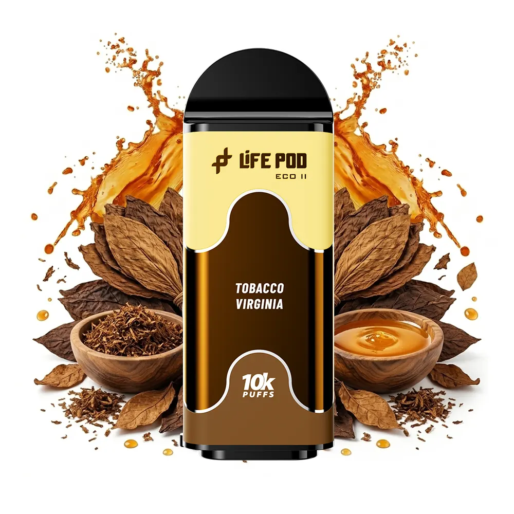 Life Pod Eco II Cartucho Tobacco Virginia 5% (10,000 Puffs) - 4vaper.com