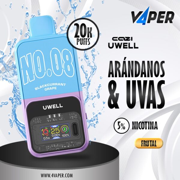 Uwell Cozi 20k blackcurrant grape - 4vaper
