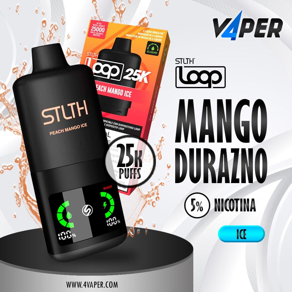 Stlth Loop 25k Peach Mango Ice - Loop 3 - 4vaper.com