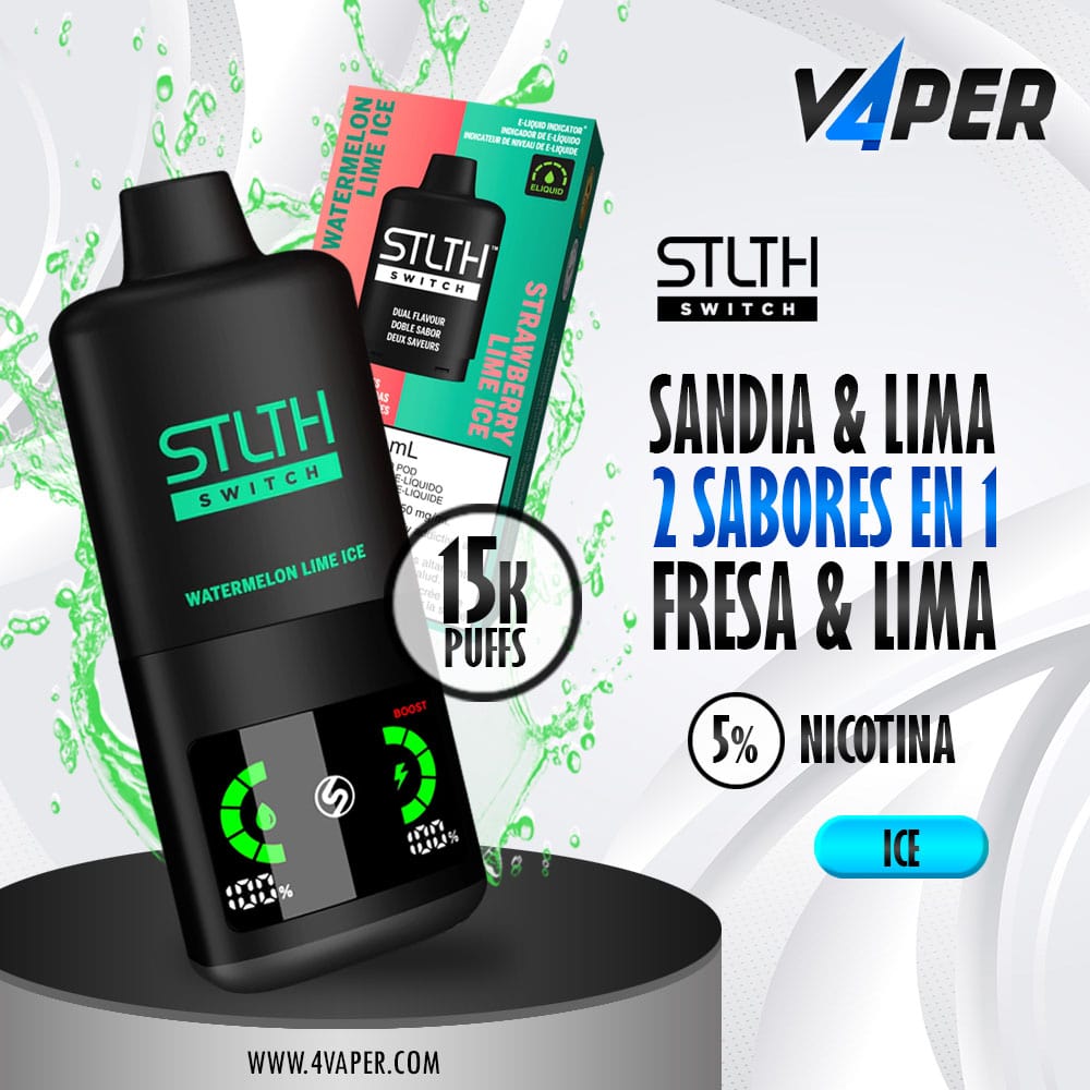 Stlth Switch 15k Watermelon Lime Ice & Strawberry Lime ice - Loop 3 - 4vaper.com