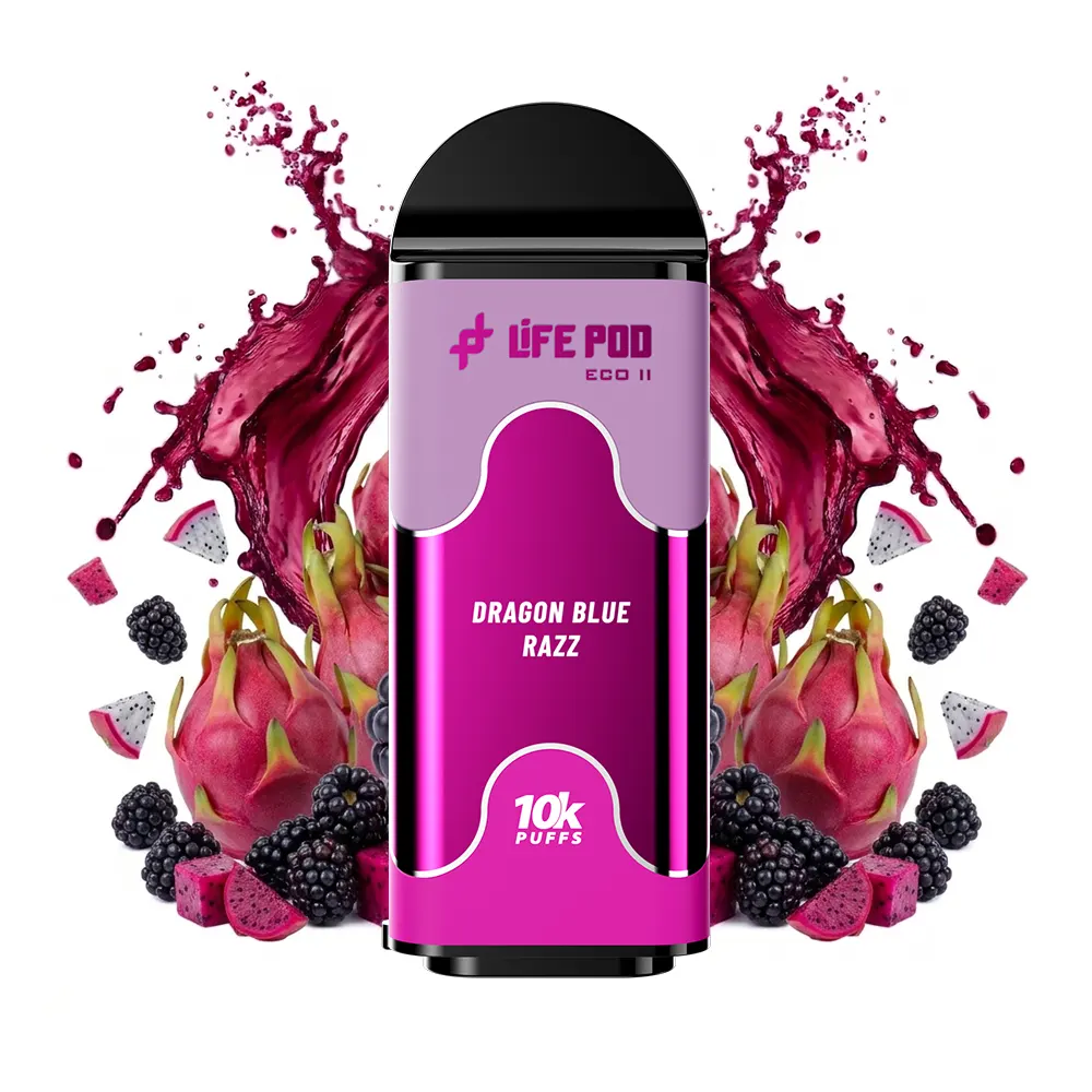 Life Pod Eco II Cartucho Dragon blue razz 5% (10000 Puffs) - 4vaper.com
