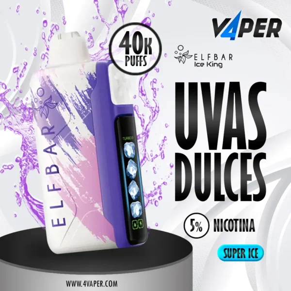 elfbar iceking 40k Grape Ice - 4vaper.com