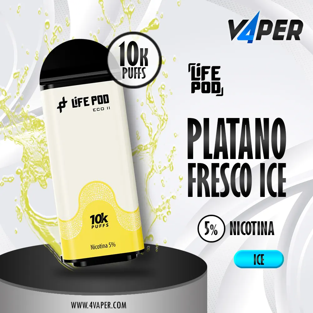 Life Pod Eco II Cartucho Banana Ice 5% (10000 Puffs) - 4vaper.com
