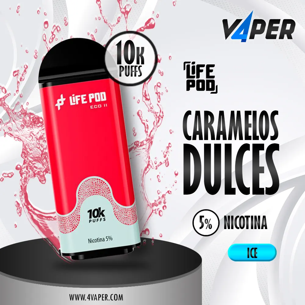 Life Pod Eco II Cartucho Candy ice 5% (10000 Puffs) - 4vaper.com