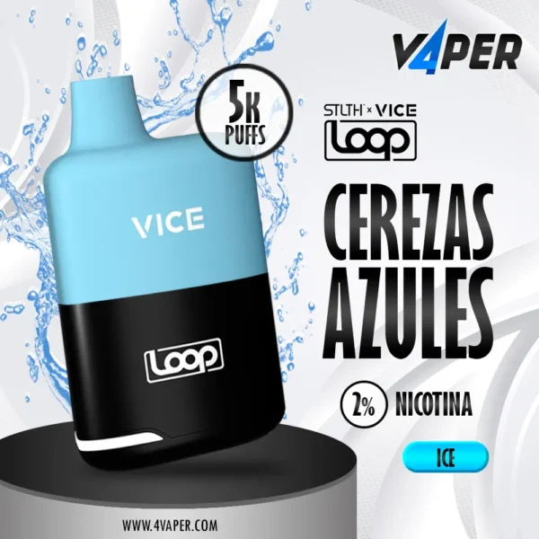 Stlth Loop Vice 5k - Blue Cherry Ice - 4vaper.com
