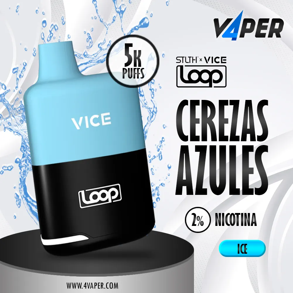 Stlth Loop Vice 5k - Blue Cherry Ice - 4vaper.com