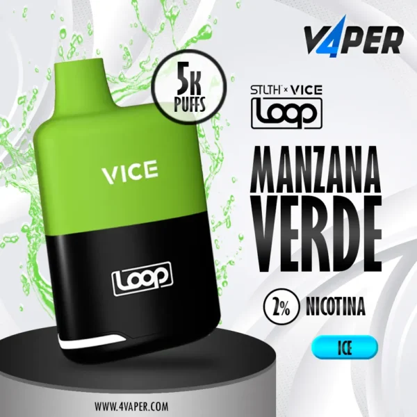 Stlth Loop Vice 5k - Green Burst - 4vaper.com