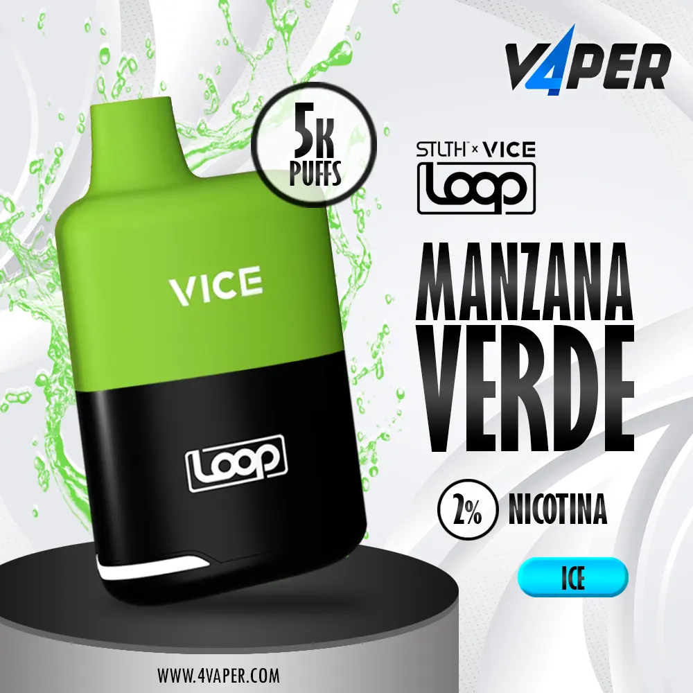 Stlth Loop Vice 5k - Green Burst - 4vaper.com