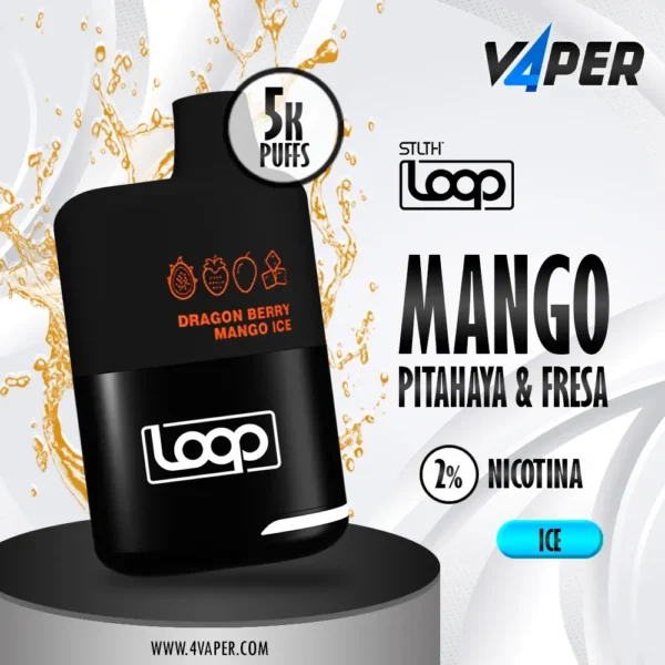 Stlth Loop (5000 puff) - Dragon berry mango ice - 4vaper.com
