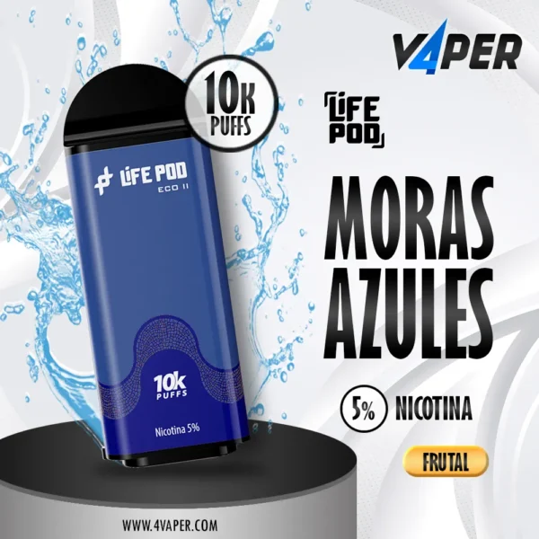 Life Pod Eco II Cartucho Blue Razz 5% (10000 Puffs) - 4vaper.com