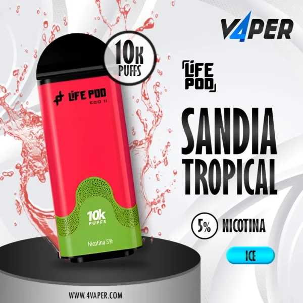 Life Pod Eco II Cartucho Watermelon Ice 5% (10000 Puffs) - 4vaper.com