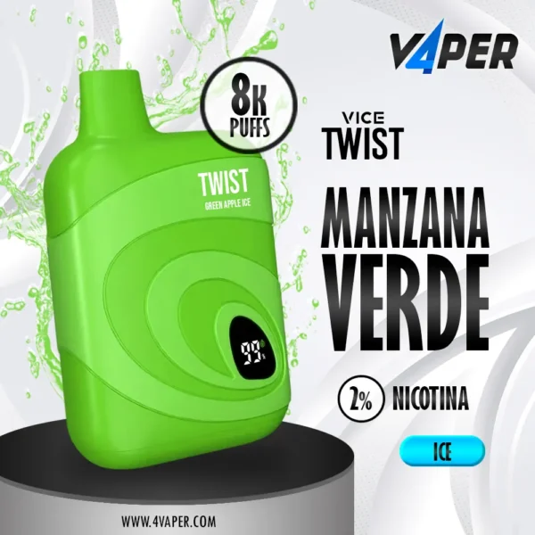 Vice Twist 8k - Green Apple Ice - 4vaper