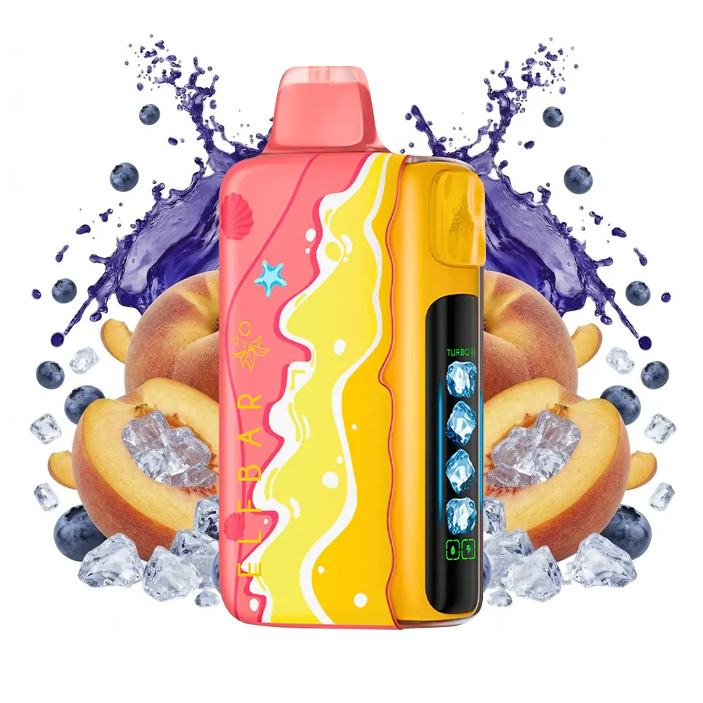 ElfBar Iceking Summer Edition 40K (40000 puff) - Peach Blue Slush - 4vaper.com