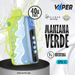 ElfBar Iceking Summer Edition 40K (40000 puff) - Green Apple Slush - 4vaper.com