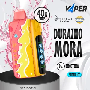 ElfBar Iceking Summer Edition 40K (40000 puff) - Peach Blue Slush - 4vaper.com