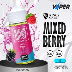 Kings Crest 120ml - Mixed Berry ice - 4vaper