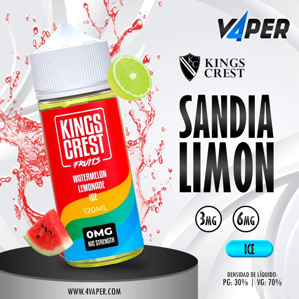 Kings Crest 120ml - watermelon lemonade ice - 4vaper