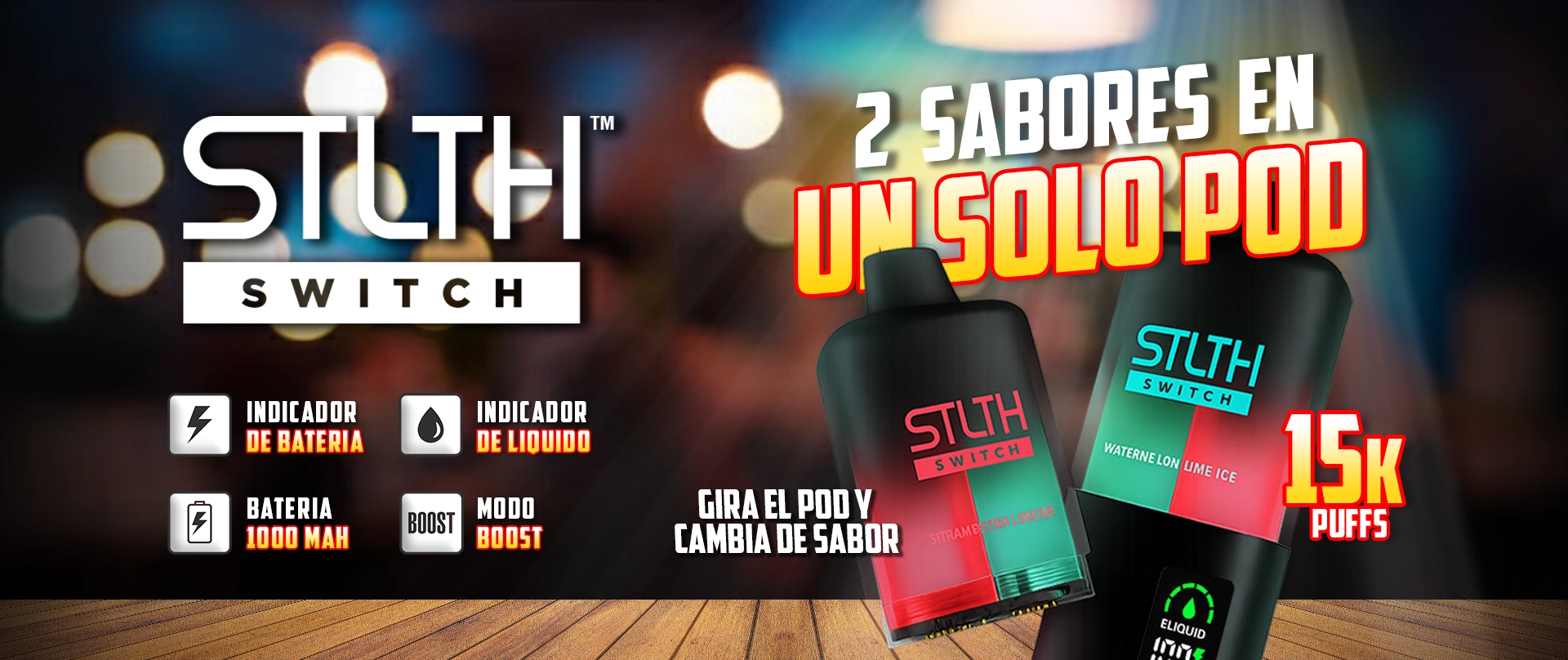 Stlth Switch 15k puffs - 4vaper