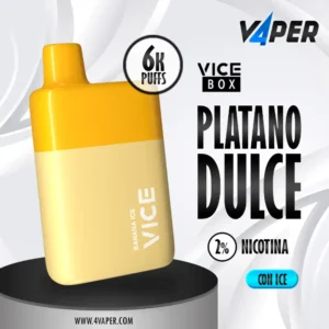 Vape Vice Box 6k Banana Ice, Platano ice