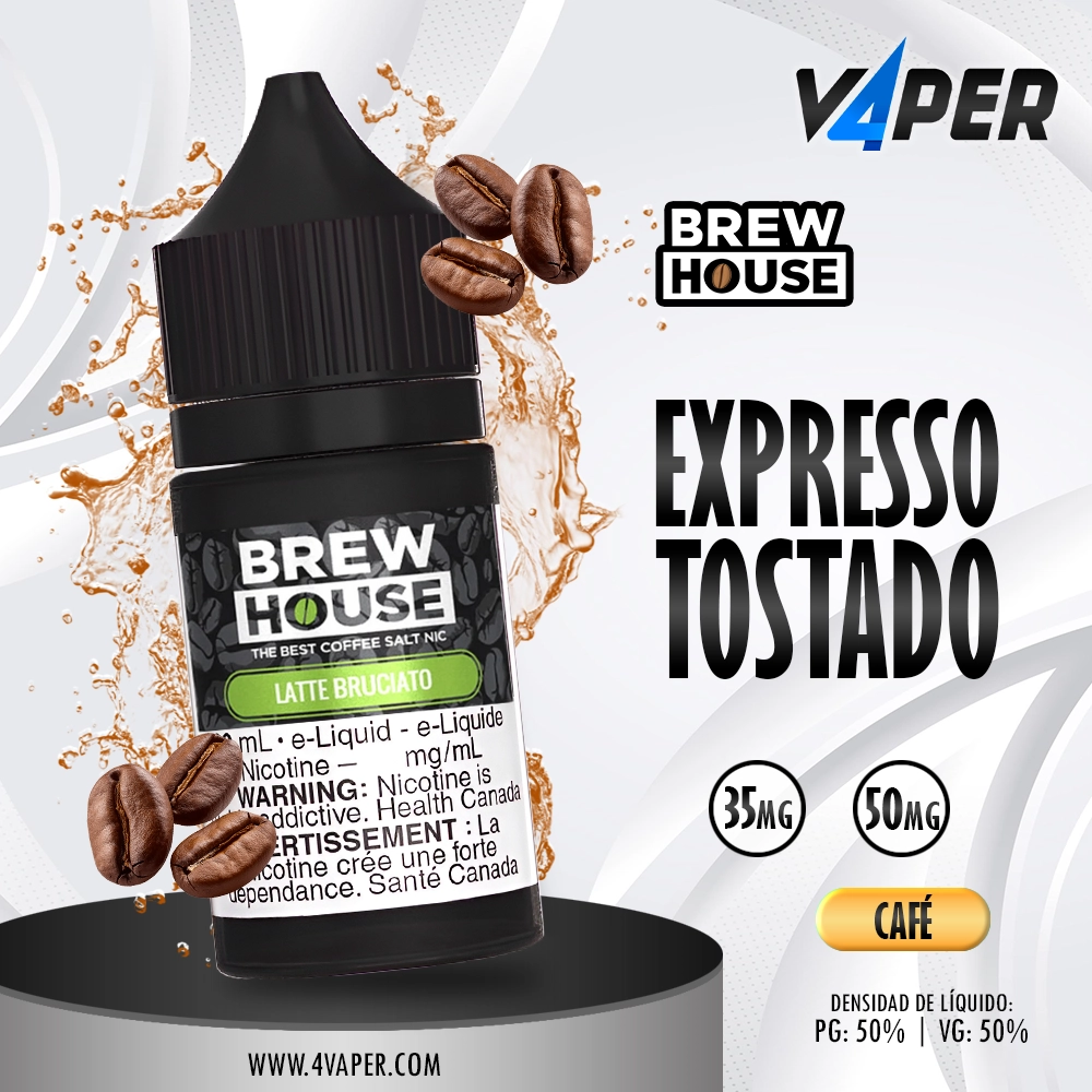 Brew House Salt latte Bruciato 30ml - 4vaper.com