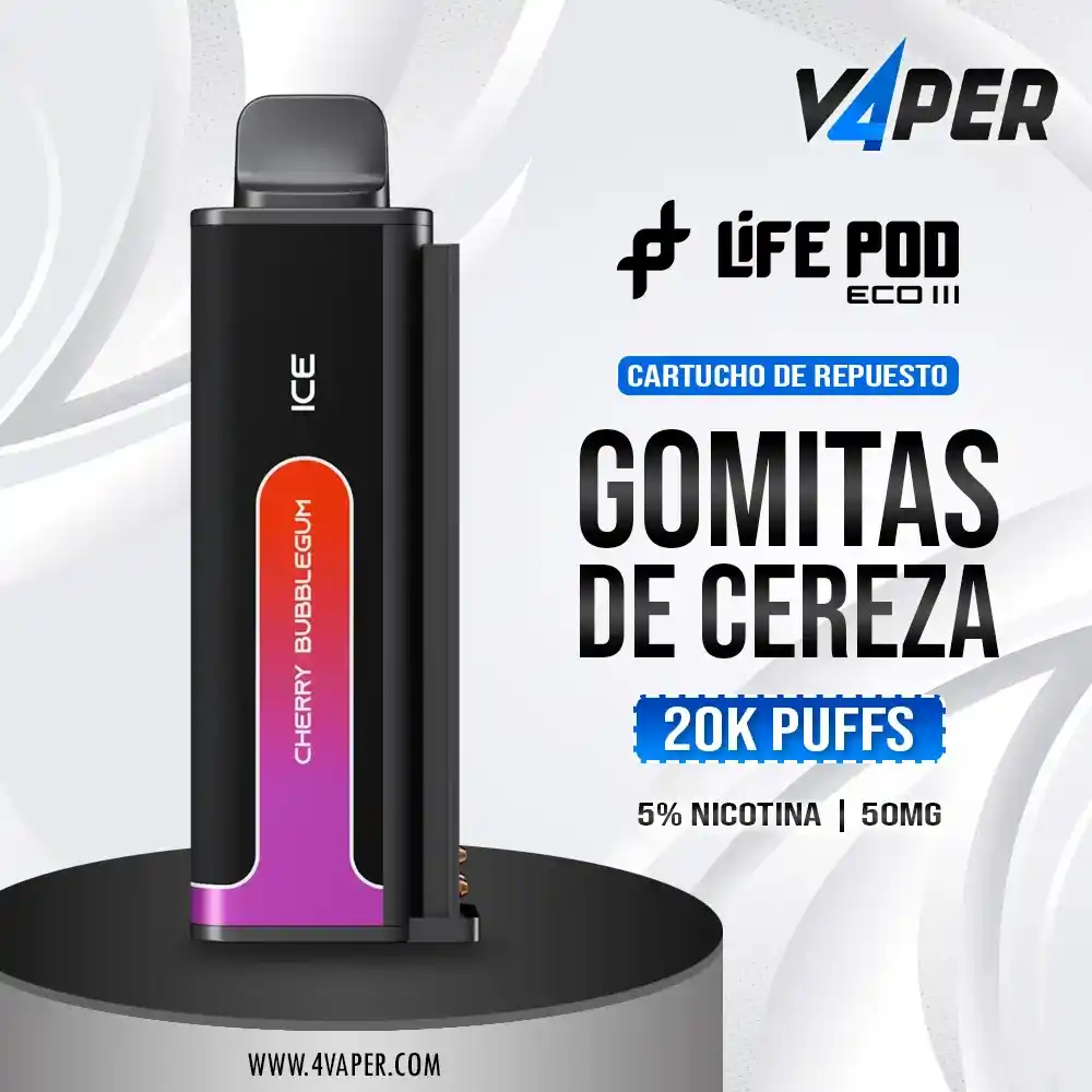 Life pod eco 3 Cherry Bubblegum - 4vaper