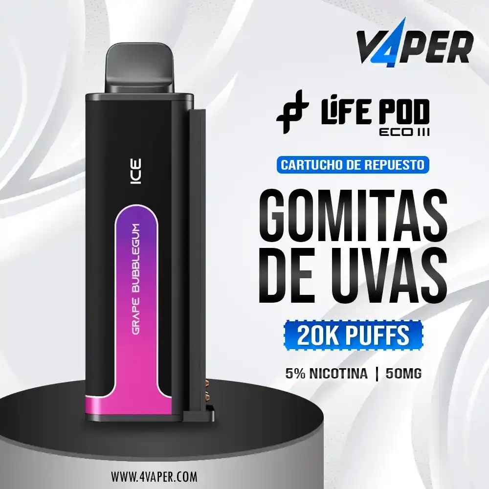 Life pod eco 3 Grape Bubblegum - 4vaper