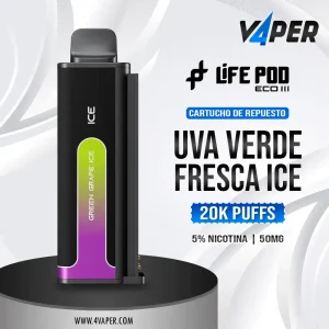 Life pod eco 3 Green Grape Ice - 4vaper