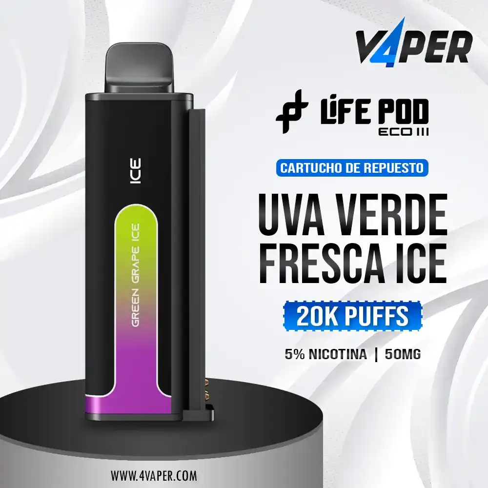Life pod eco 3 Green Grape Ice - 4vaper